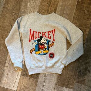 Vintage Mickey & co Mickey University crewneck sweatshirt, unisex child medium